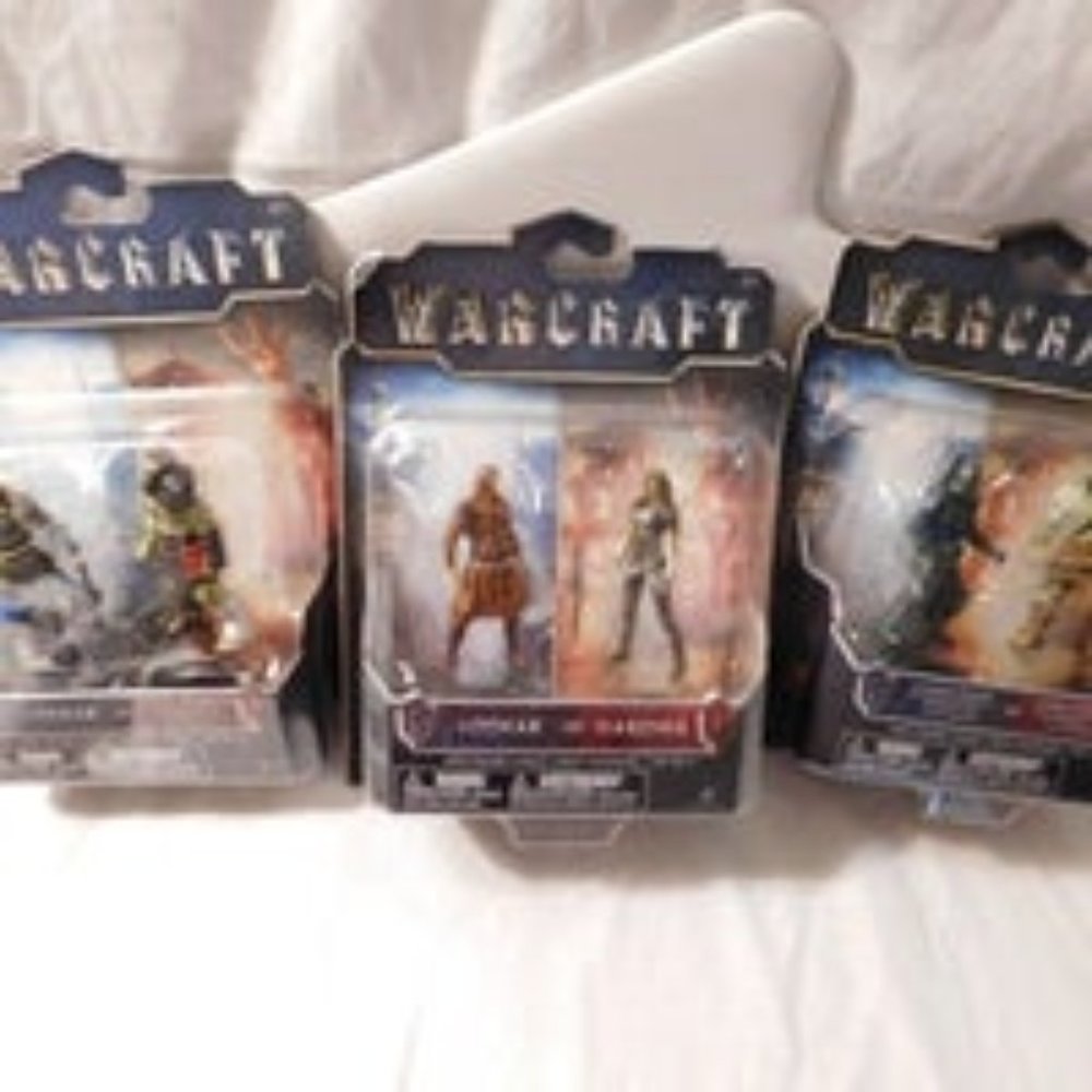 Warcraft Alliance Action Figures Lot of 3 Packs NEW